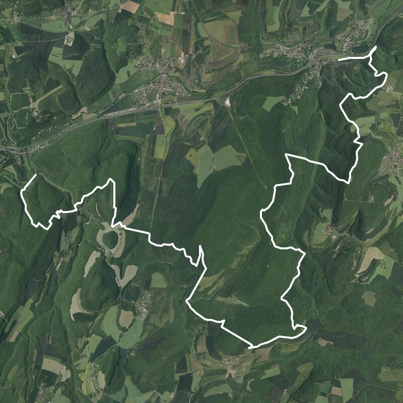 Schéma du tracet de la randonnée