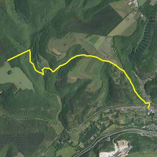 Schéma du tracet de la randonnée