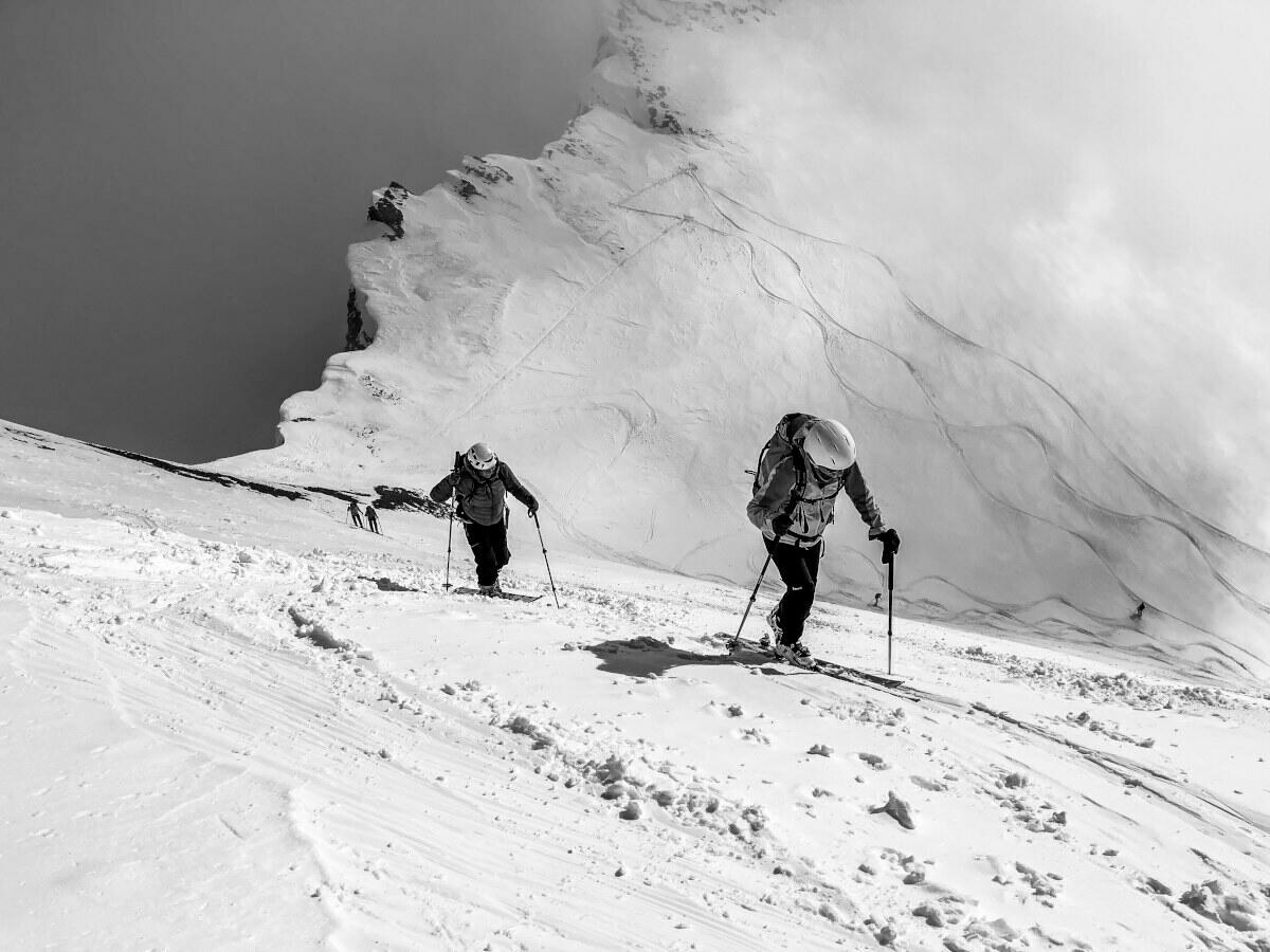 PENTE TERMINALE DE LA TETE PELOUSE VERSANT SUD