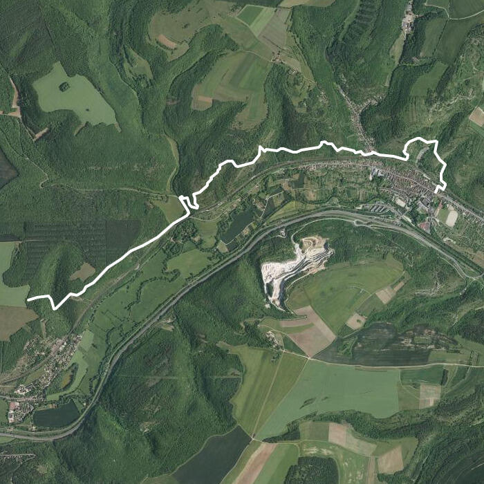 Schéma du tracet de la randonnée