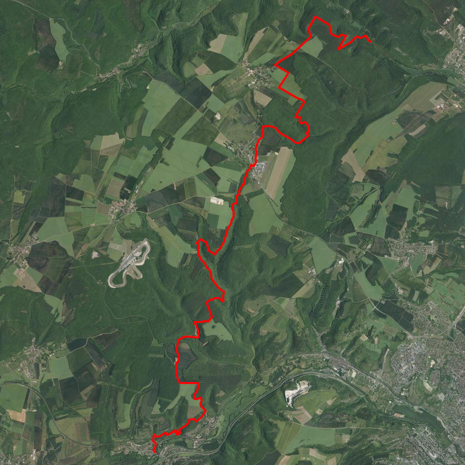 Schéma du tracet de la randonnée